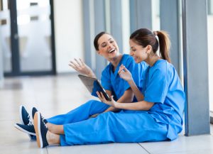 orthopaedic residents in scrubs