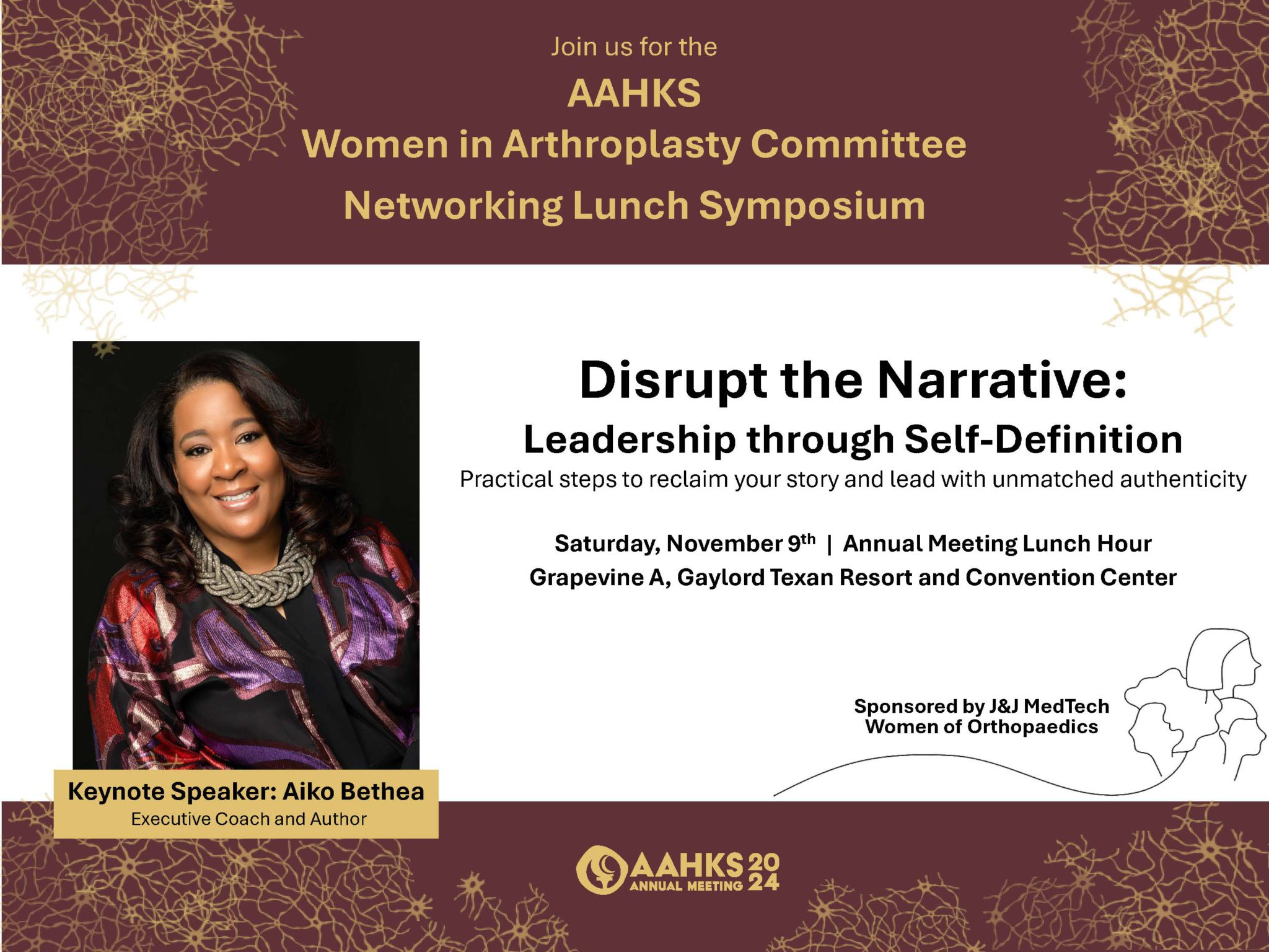 Invitation to Women in Arthroplasty (WIA) Symposium AAHKS